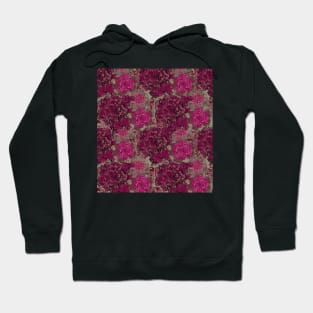 Cabbage Roses all over print Hoodie